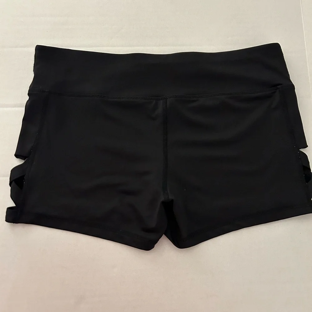 Material Girl Active Black Jr. shorts size large.